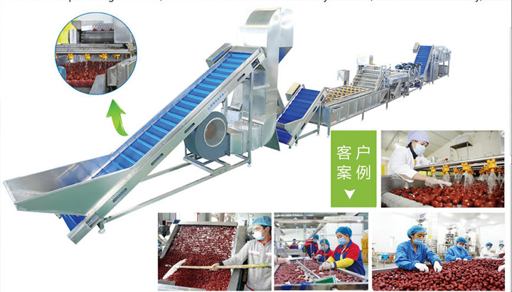 蔬菜清洗機流水（shuǐ）線的組件及分類